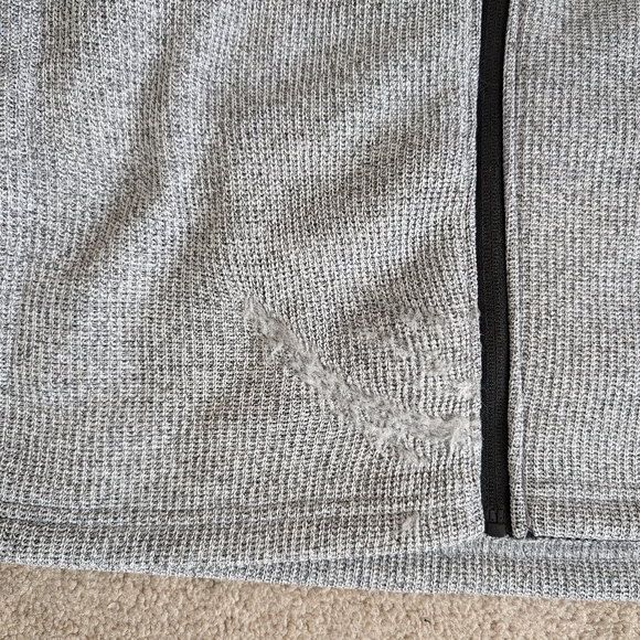 Eddie Bauer Gray/Black Full Zip Knit Jacket NWT - Picture 7 of 9